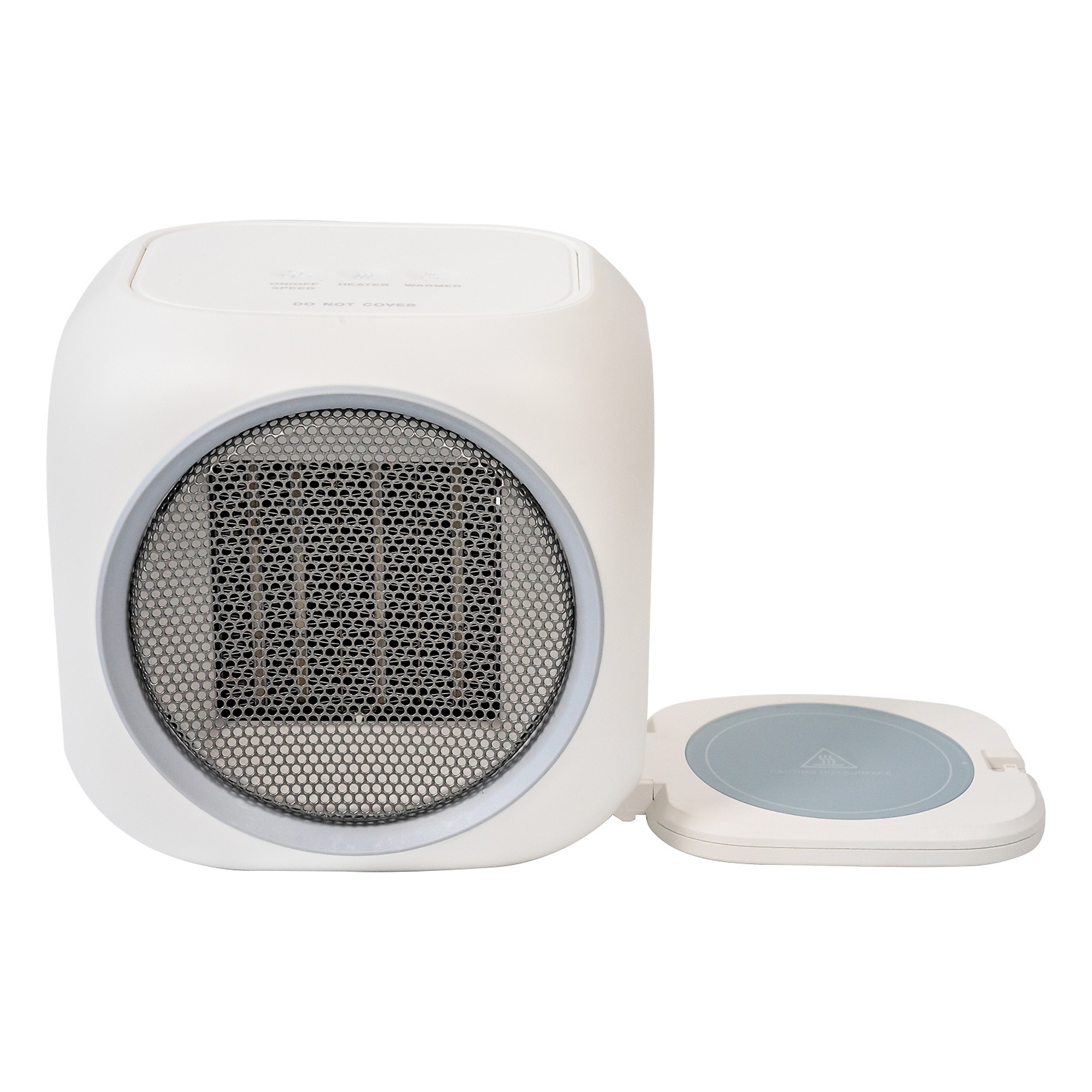 EdenDirect 2 in 1 Space Heater & Smart Mug Warmer for Desk with Thermostatic 12H Auto Shut Off for Home Office, Ideal Coffee Lover Gift (White)